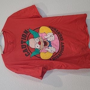 The Simpsons Krusty the clown shirt red XL